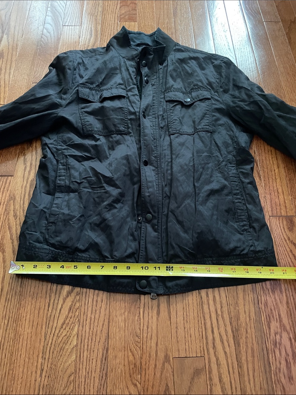 John Varvatos Black Utility Jacket Sz Large - Picture 4 of 12